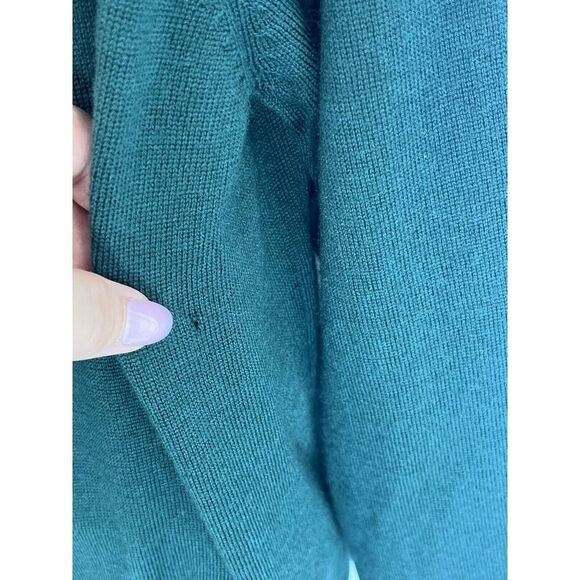 Martin Mens XL 100% Merino Wool 1/4 Zip Sweater Jacket Fully Lined Dark Green - Picture 13 of 14